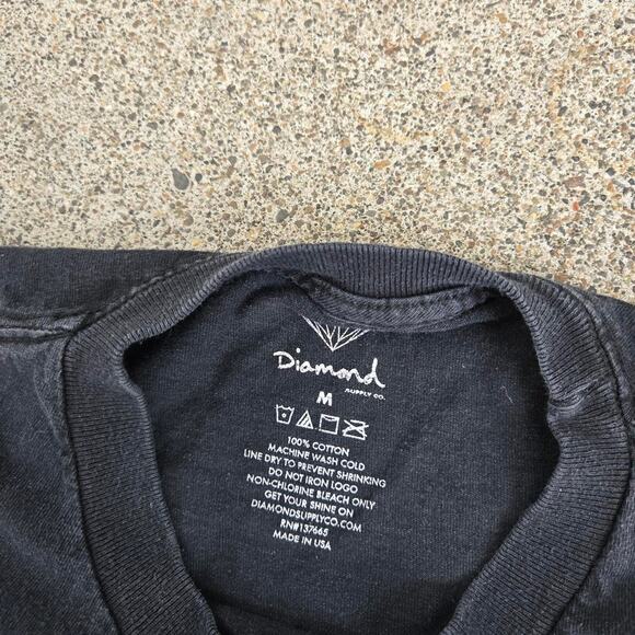 Vtg Y2k DIAMOND SUPPLY CO. I Shine You Shine Graphic Skate Tee Shirt M USA Made - Picture 4 of 6